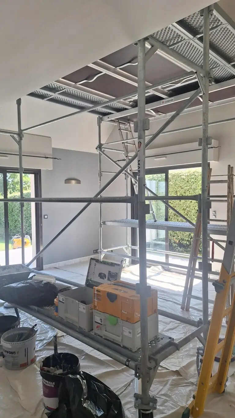 échafaudage intérieur